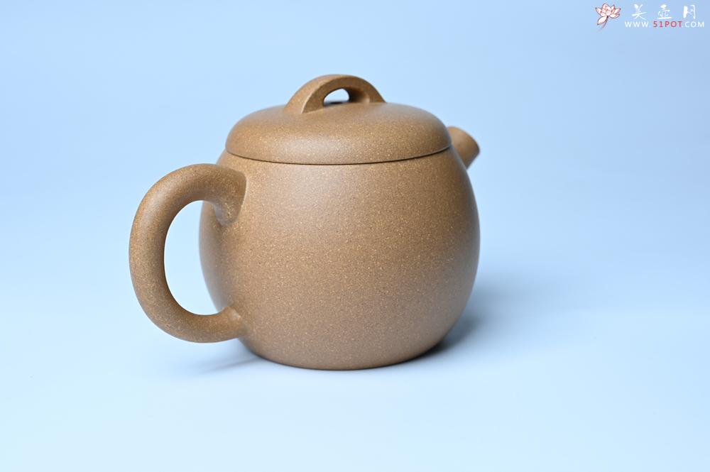 紫砂壶图片：美壶特惠 特好老黄段泥精致大炮巨轮壶 茶人醉爱 - 美壶网