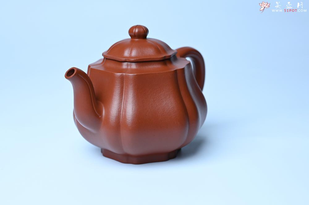 紫砂壶图片：美壶特惠 老朱泥高菱壶 茶人醉爱 - 美壶网