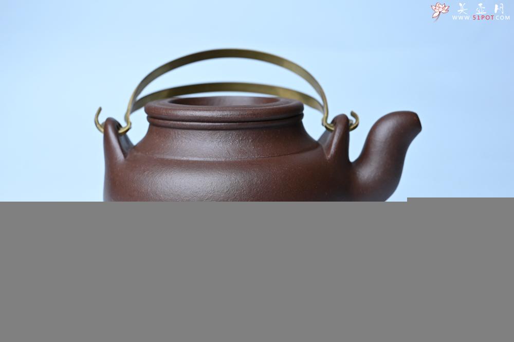 紫砂壶图片：美壶特惠 手工手制精致老紫泥提梁壶 茶人醉爱 - 美壶网