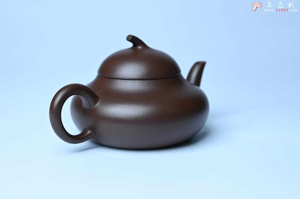 紫砂壶图片：美壶特惠 特好老紫泥茄段梨形壶 茶人醉爱 - 美壶网