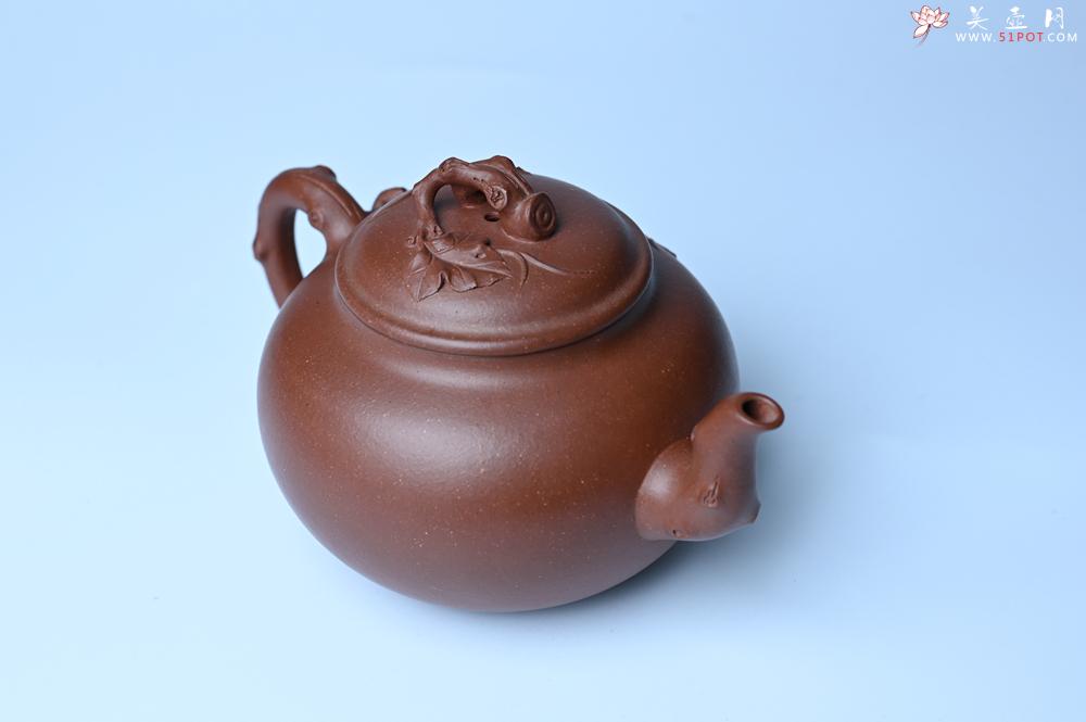 紫砂壶图片：美壶特惠 精品多子多福紫砂壶 帖叶生动细腻 送礼佳品 - 美壶网