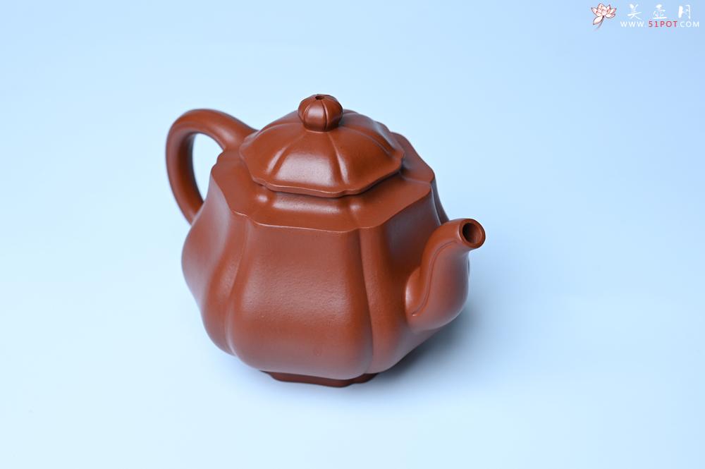 紫砂壶图片：美壶特惠 老朱泥高菱壶 茶人醉爱 - 美壶网