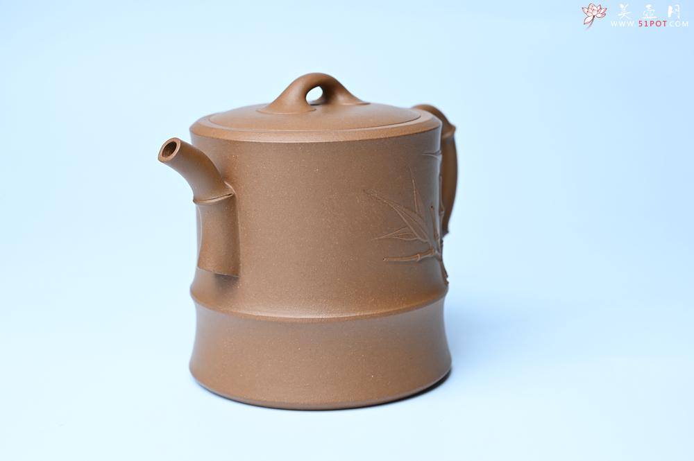 紫砂壶图片：美壶特惠 精工黄金段泥竹段 挺拔秀雅 茶人醉爱 - 美壶网