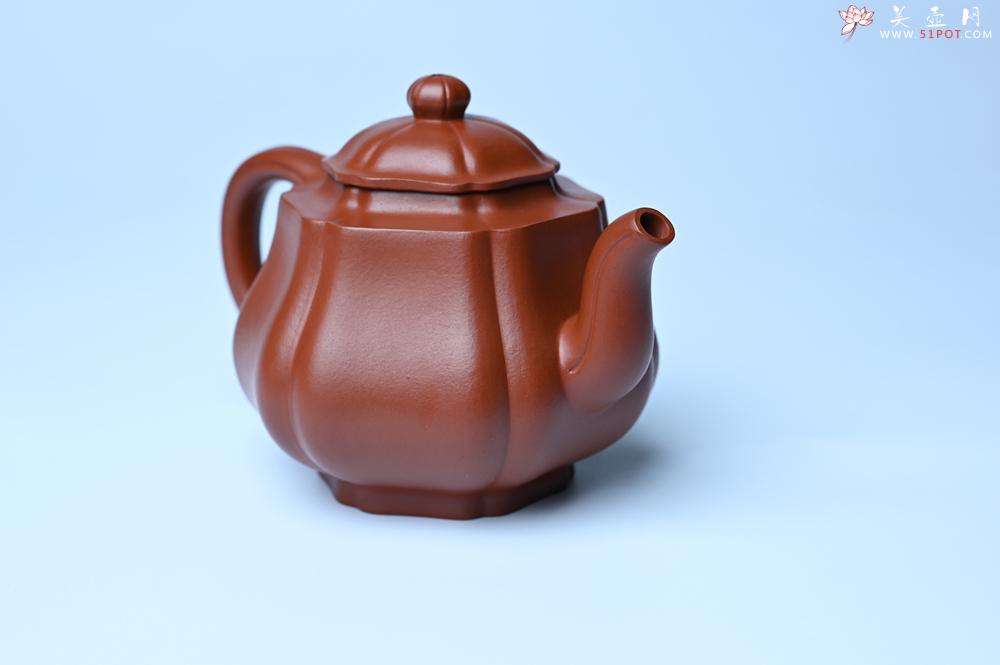 紫砂壶图片：美壶特惠 老朱泥高菱壶 茶人醉爱 - 美壶网