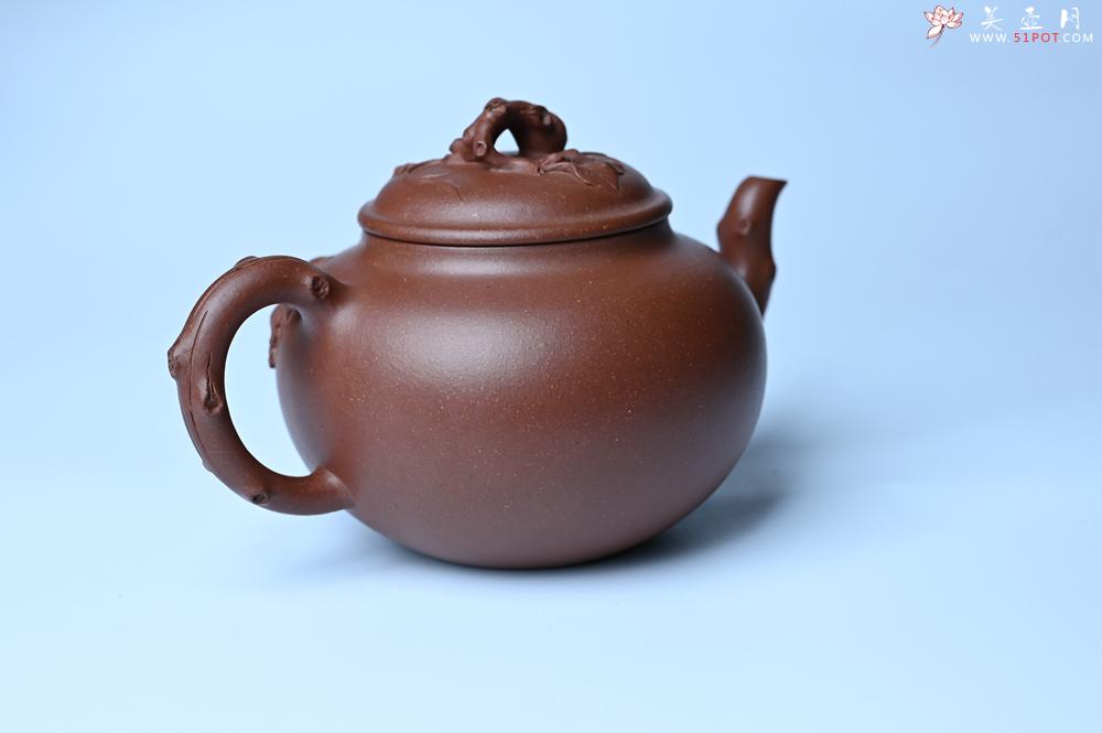 紫砂壶图片：美壶特惠 精品多子多福紫砂壶 帖叶生动细腻 送礼佳品 - 美壶网