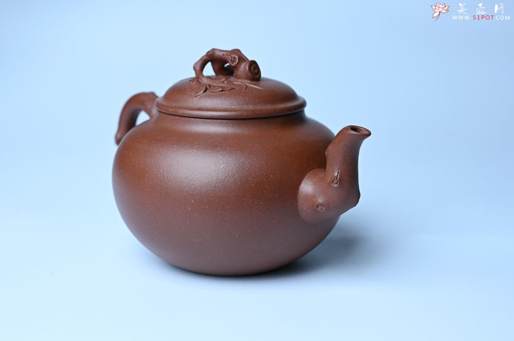 紫砂壶图片：美壶特惠 精品多子多福紫砂壶 帖叶生动细腻 送礼佳品 - 美壶网