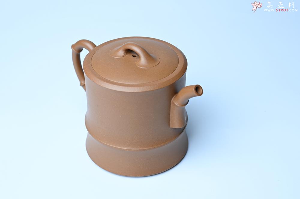 紫砂壶图片：美壶特惠 精工黄金段泥竹段 挺拔秀雅 茶人醉爱 - 美壶网