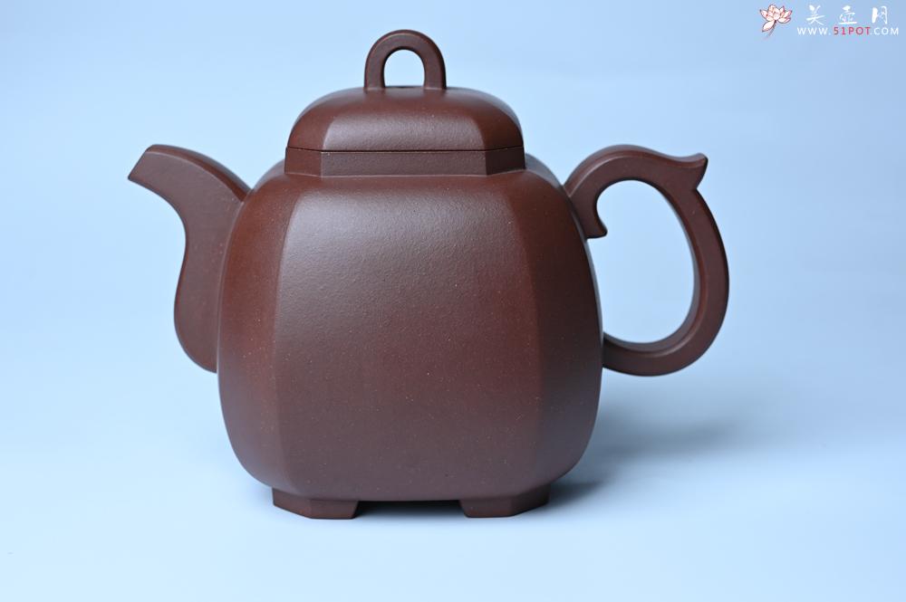紫砂壶图片：实力派张海艳全手工家藏底槽清精工福临八方壶 气势磅礴 - 美壶网