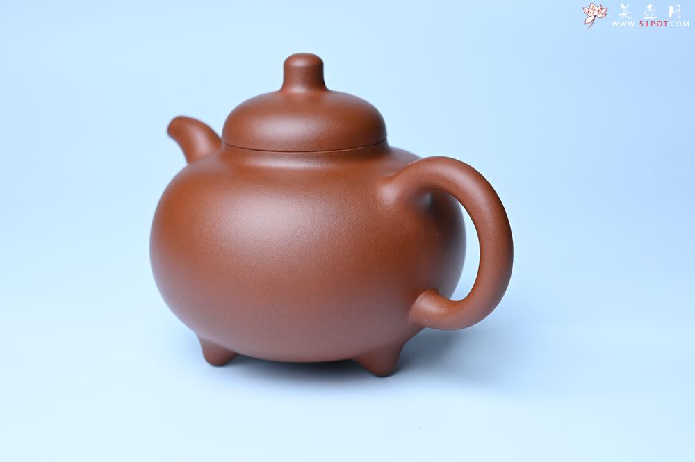 紫砂壶图片：潜力股周小培老师 老师家藏黄龙山一号井小红泥 全手工乳鼎壶 - 美壶网