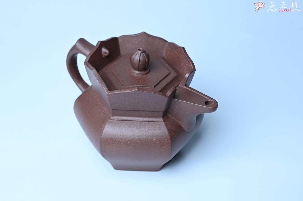 紫砂壶图片：摹古时大彬 优质调砂老紫泥全手工镶片僧帽壶 难度大 古韵悠悠 愈养迷人 - 美壶网
