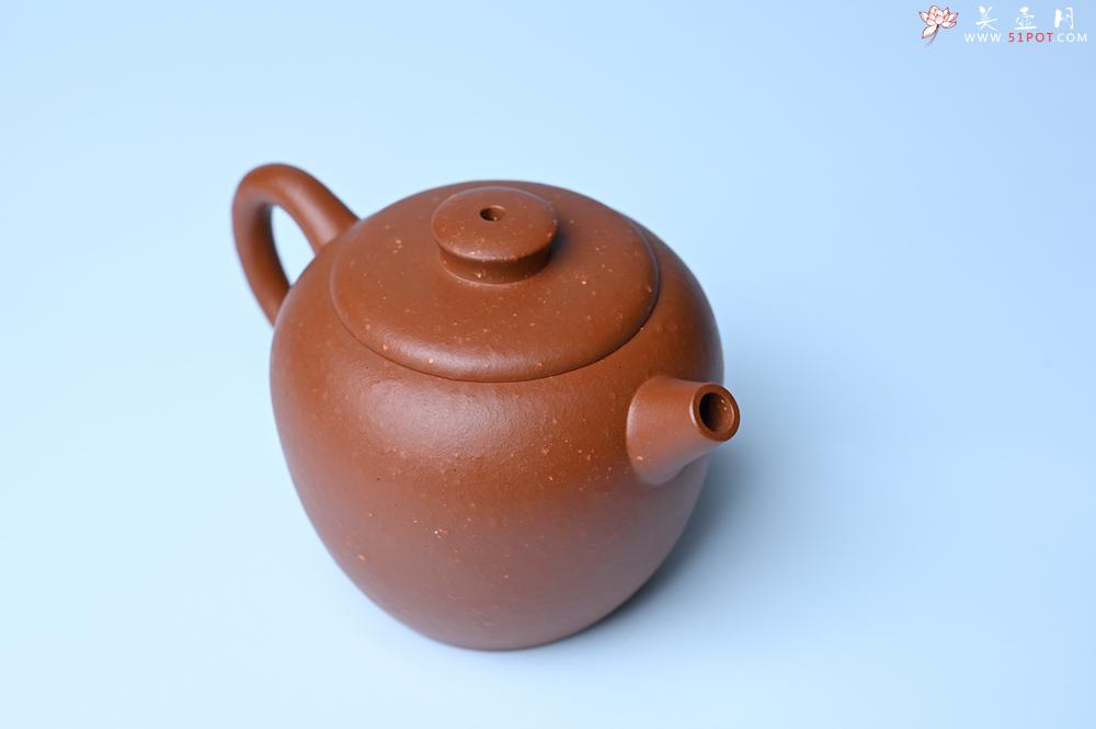 紫砂壶图片：美壶特惠 精品粗砂红泥巨轮壶 茶人醉爱 - 美壶网
