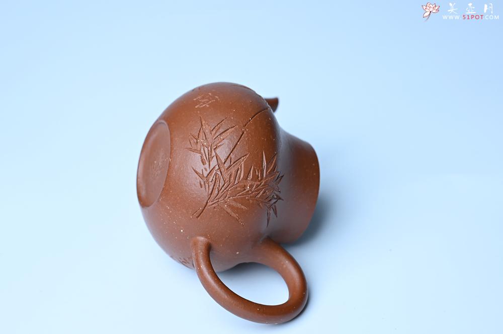 紫砂壶图片：美壶特惠 特好朱泥居不可无竹梨形壶 茶人醉爱 - 美壶网