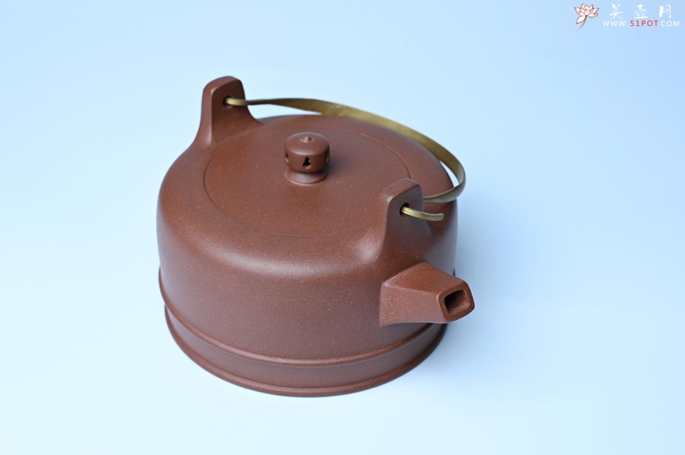紫砂壶图片：美壶特惠 手工手制精致紫泥提梁壶 茶人醉爱 - 美壶网