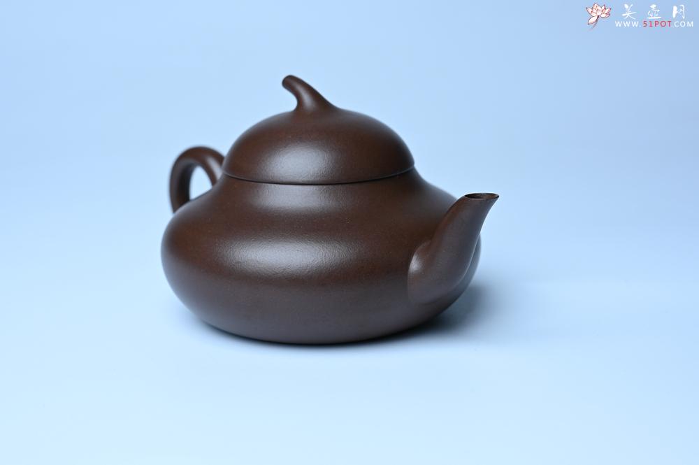 紫砂壶图片：美壶特惠 特好老紫泥茄段梨形壶 茶人醉爱 - 美壶网