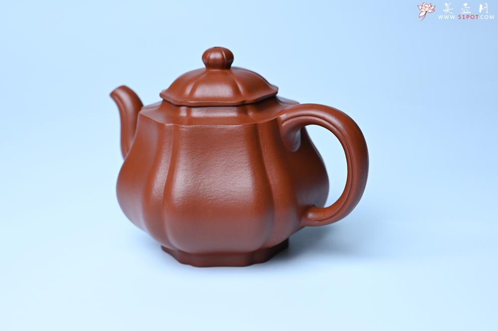 紫砂壶图片：美壶特惠 老朱泥高菱壶 茶人醉爱 - 美壶网