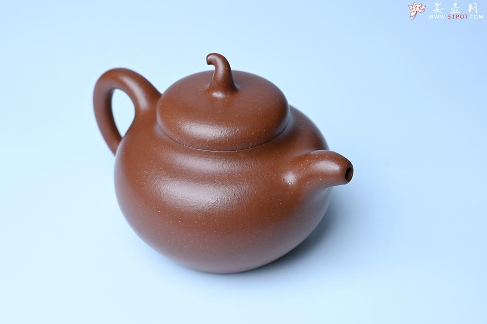 紫砂壶图片：潜力股周小培老师 油润降坡泥全手工茄瓜壶 - 美壶网