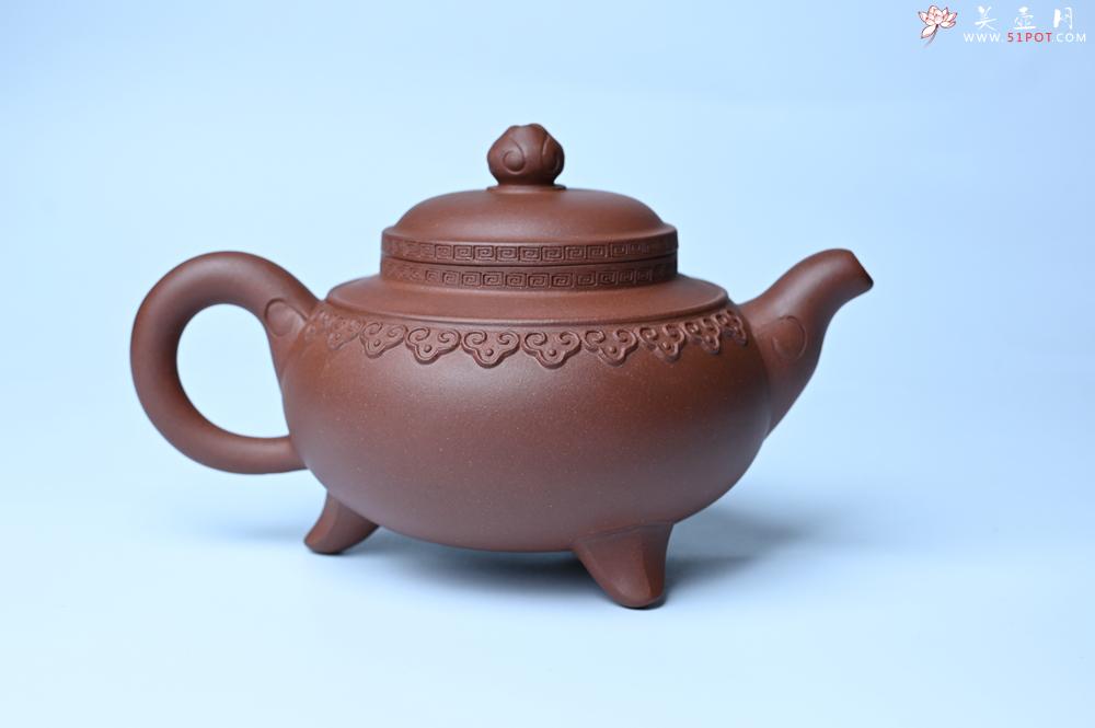 紫砂壶图片：美壶特惠 精致特好底曹青云肩如意壶 - 美壶网