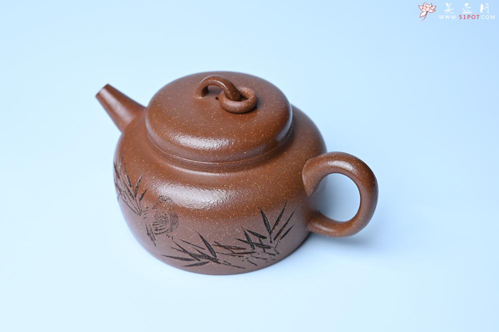 紫砂壶图片：美壶特惠 养过油润降坡泥圈钮德中壶 茶人醉爱 - 美壶网