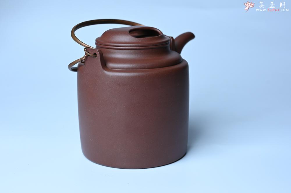 紫砂壶图片：实力派工艺师吕旭莹全手工演绎洋桶壶 大品难度大 资深壶友看过来 - 美壶网