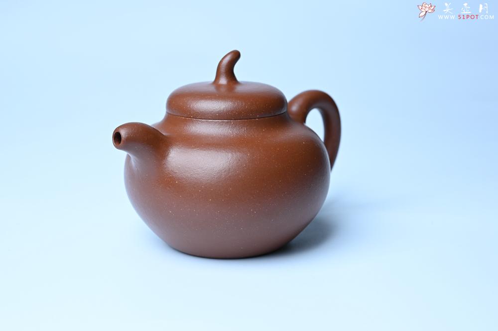 紫砂壶图片：潜力股周小培老师 油润降坡泥全手工茄瓜壶 - 美壶网