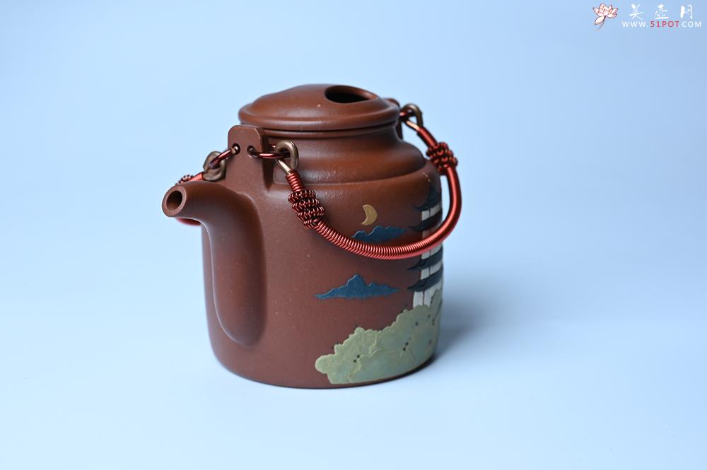 紫砂壶图片：美壶特惠 特好红皮龙精工洋桶壶 茶人醉爱 - 美壶网