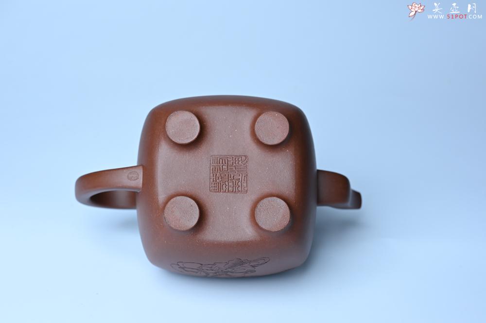 紫砂壶图片：实力派张海艳全手工油润底曹青重器鸣远四方 气势磅礴 用心之作 装饰人物特文气 - 美壶网