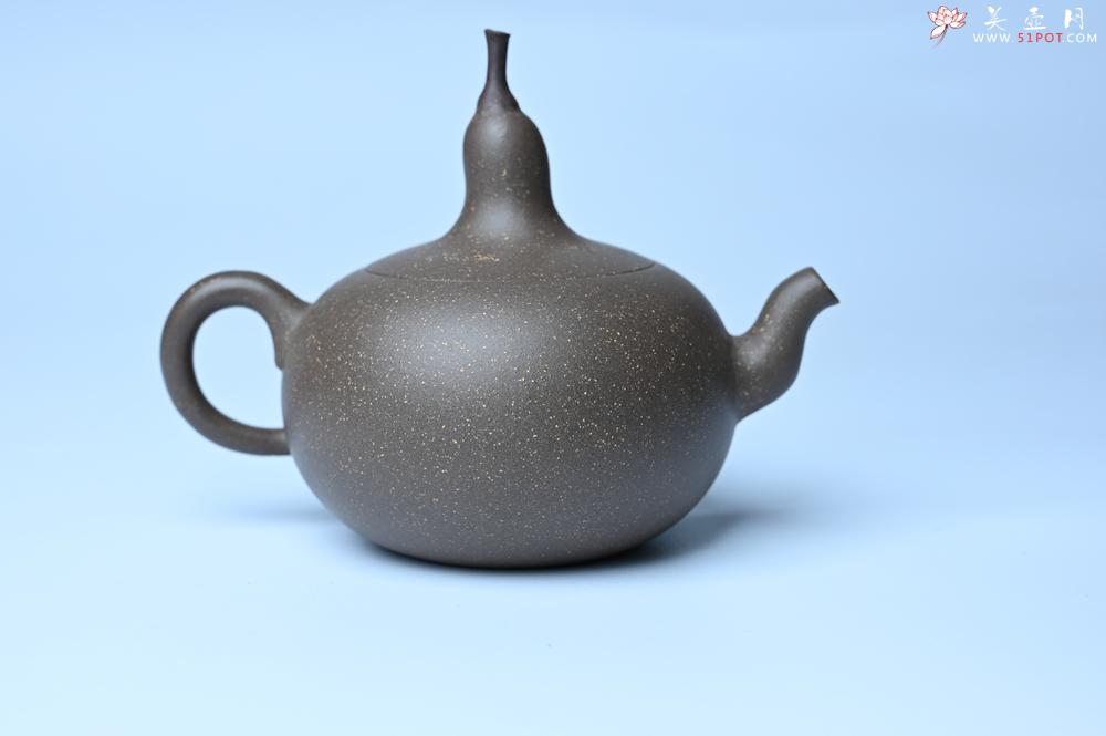 紫砂壶图片：美壶特惠 精致青段大肚茄子壶 茶人醉爱 - 美壶网