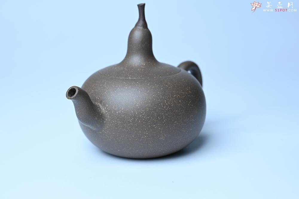 紫砂壶图片：美壶特惠 精致青段大肚茄子壶 茶人醉爱 - 美壶网