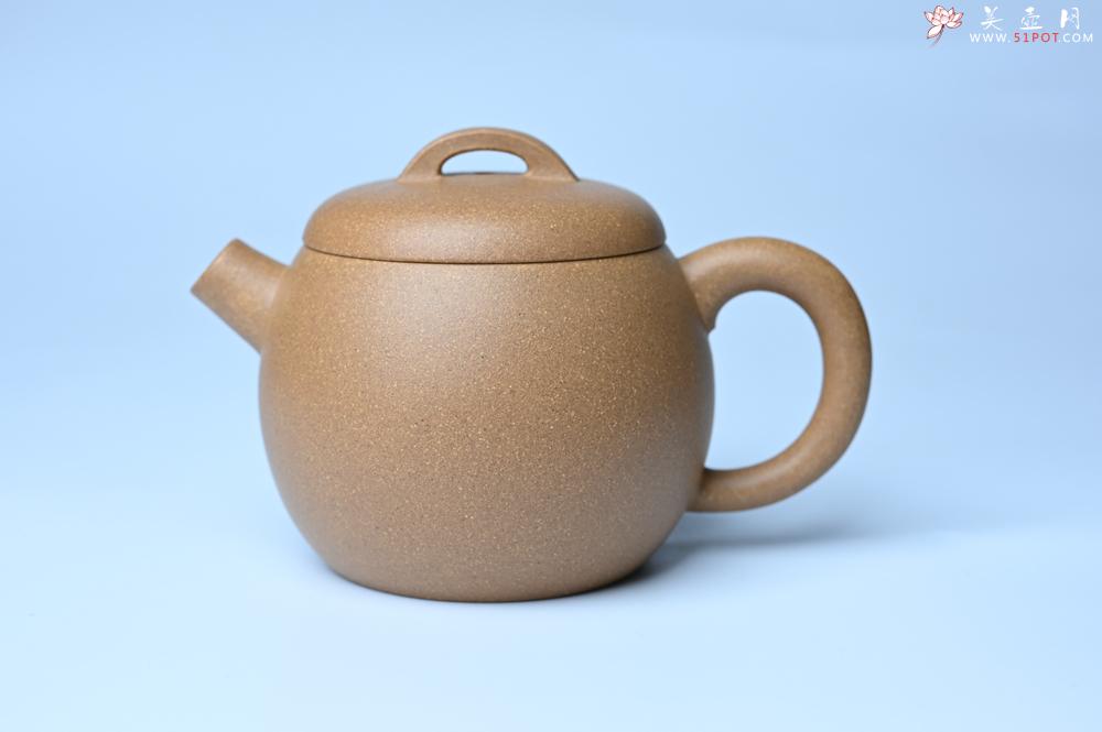 紫砂壶图片：美壶特惠 特好老黄段泥精致大炮巨轮壶 茶人醉爱 - 美壶网