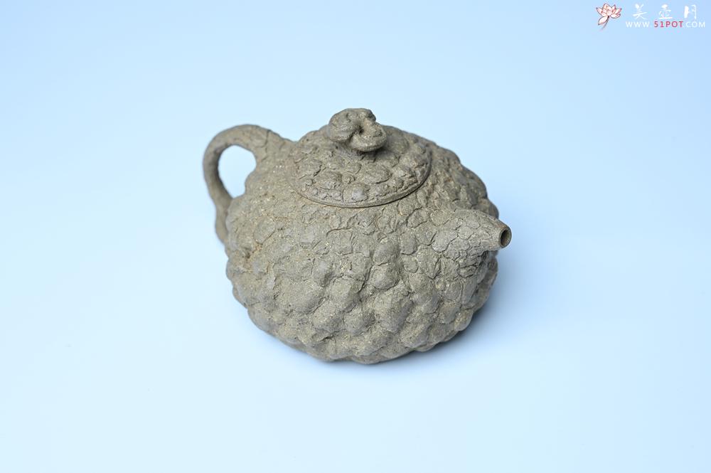 紫砂壶图片：美壶特惠 全手工老青段供春壶 肌理有老树瘿的感觉 灰常赞 - 美壶网