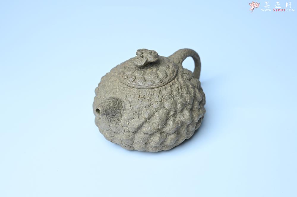 紫砂壶图片：美壶特惠 全手工老青段供春壶 肌理有老树瘿的感觉 灰常赞 - 美壶网