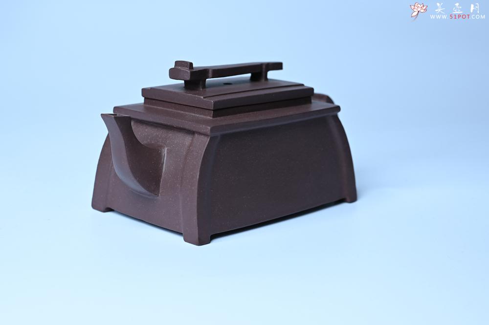 紫砂壶图片：美壶特惠 精致紫泥琴壶 难度大 茶人醉爱 - 美壶网