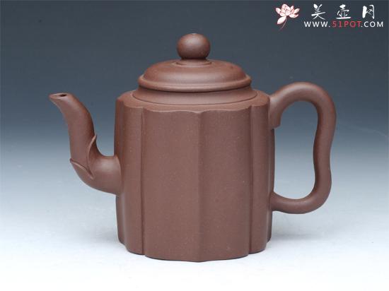 紫砂壶图片：菱花壶 - 美壶网