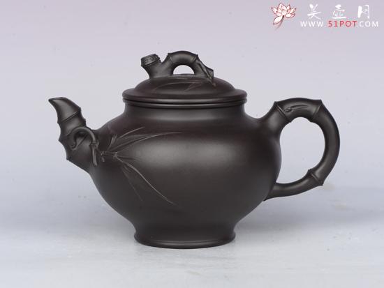 紫砂壶图片：笑樱竹节 - 美壶网