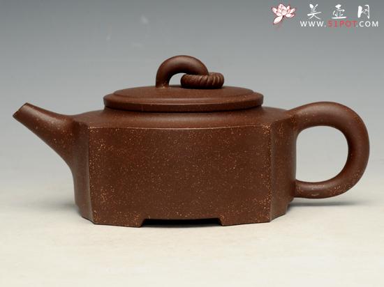紫砂壶图片：玉粽 泥料：金砂点 350cc - 美壶网