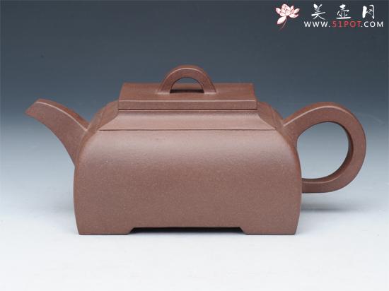 紫砂壶图片：方扁壶 - 美壶网