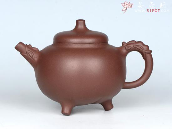 紫砂壶图片：三脚龙壶 - 美壶网