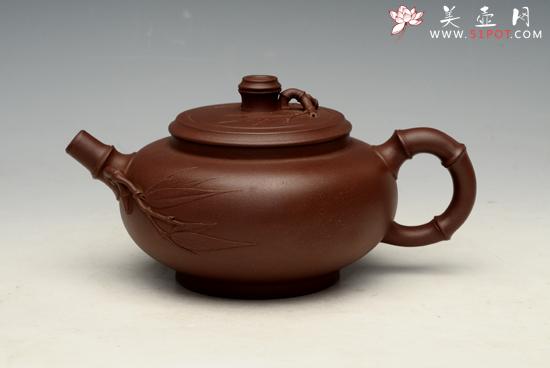 紫砂壶图片：竹鼓 - 美壶网