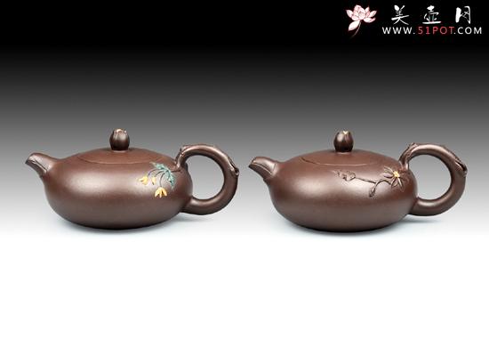 紫砂壶图片：28 花开富贵 - 美壶网