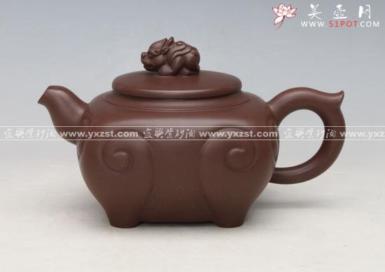 紫砂壶图片：如意狮头壶 - 美壶网