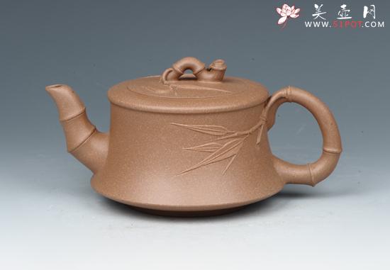 紫砂壶图片：竹曲 - 美壶网