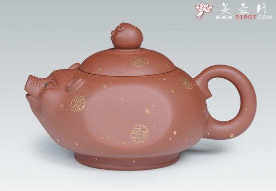 紫砂壶图片:金猪 - 美壶网