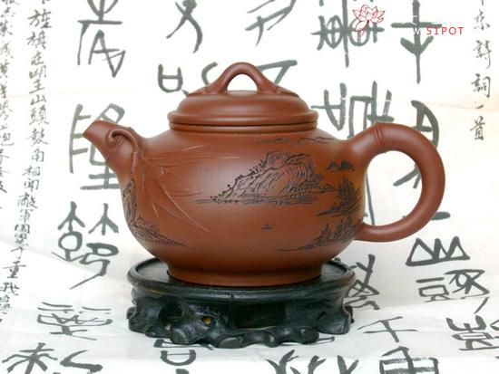 紫砂壶图片：圣竹如意07全手工优秀奖 - 美壶网