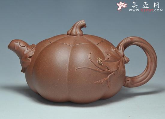 紫砂壶图片:秋瓜壶 - 美壶网