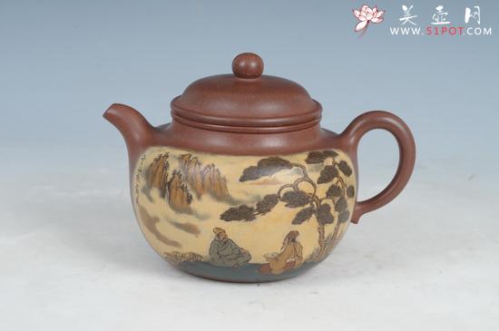 紫砂壶图片：春色掇只 - 美壶网