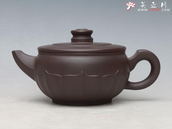 紫砂壶图片：菱花碗壶 - 美壶网