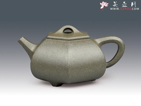 紫砂壶图片:六方石瓢 - 美壶网