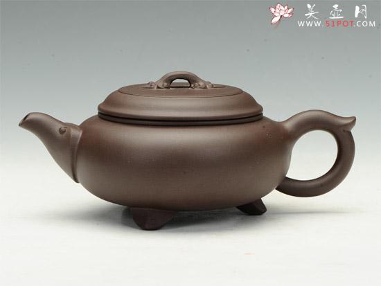 紫砂壶图片:三脚如意 - 美壶网