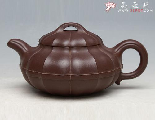 紫砂壶图片：菱花仿古 - 美壶网