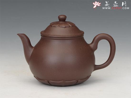 紫砂壶图片：莲韵壶 - 美壶网